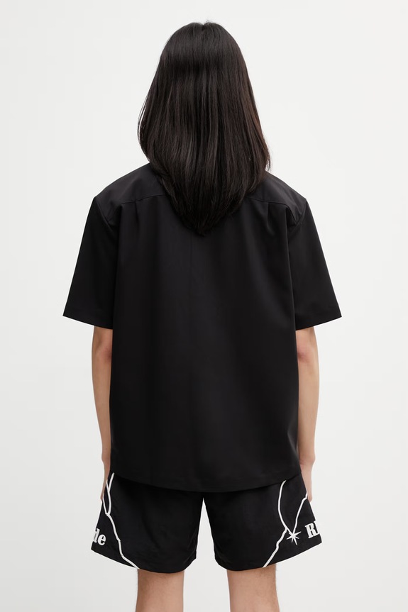 Odjeća Filling Pieces Drapy košulja s viskozom za muškarce 412655501295.130 crna