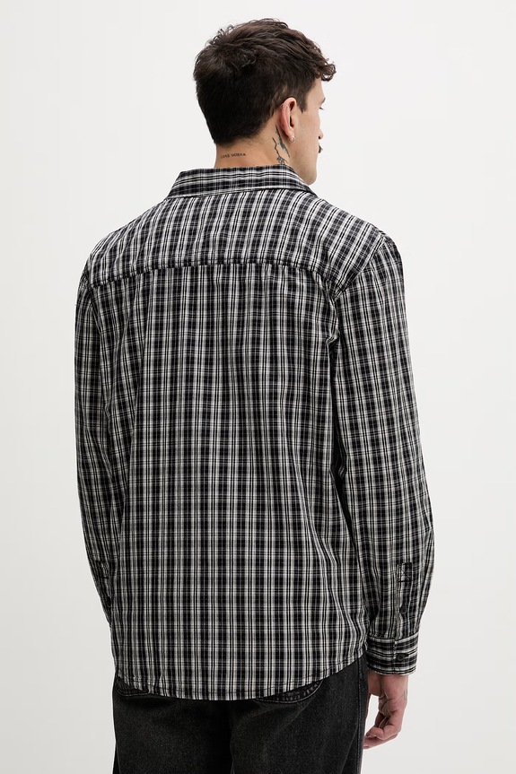 Oblečenie Dickies košeľa pánska bavlnená DK0A885CBLK1 čierna