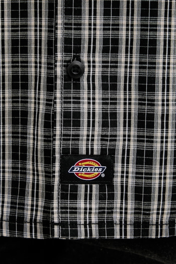 Dickies košeľa pánska bavlnená DK0A885CBLK1 čierna