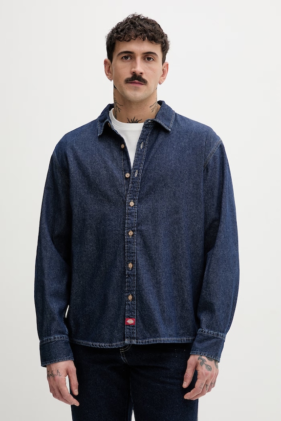 Dickies košeľa pánska rifľová tmavomodrá DK0A88GY0DD1