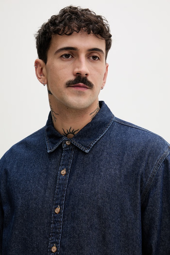 Dickies košeľa pánska rifľová tmavomodrá DK0A88GY0DD1