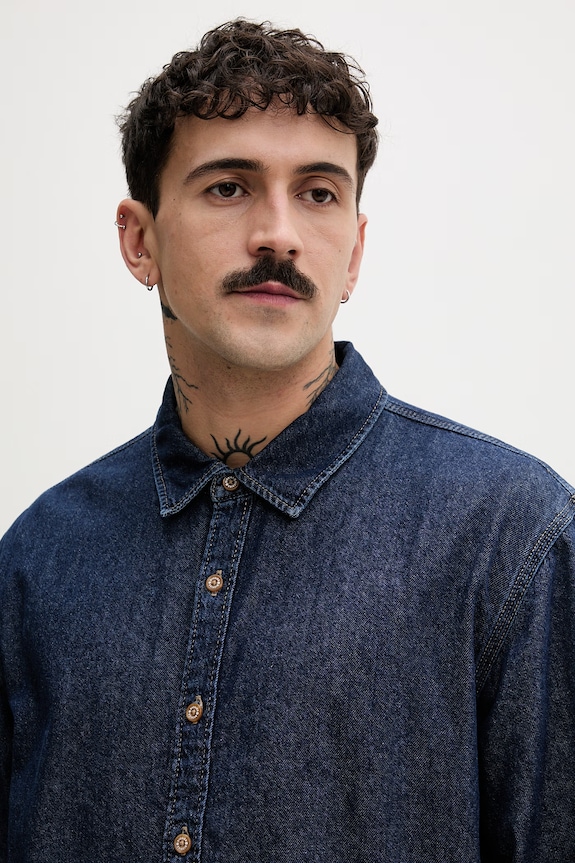 Dickies košeľa pánska rifľová tmavomodrá DK0A88GY0DD1
