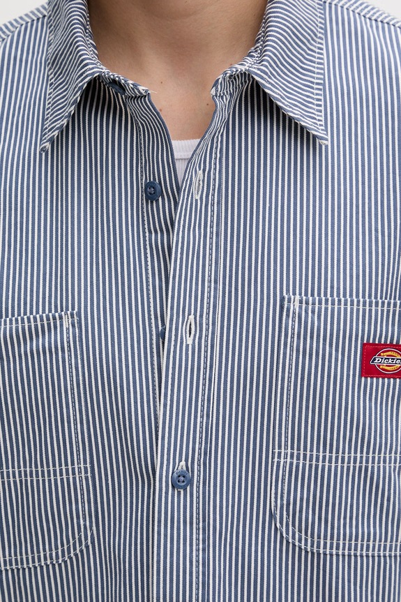 Dickies koszula męska bawełniana DK0A889SRI21 granatowy