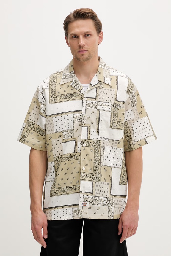 Dickies πουκάμισο ανδρικό με lyocell μπεζ DK0A889TC481