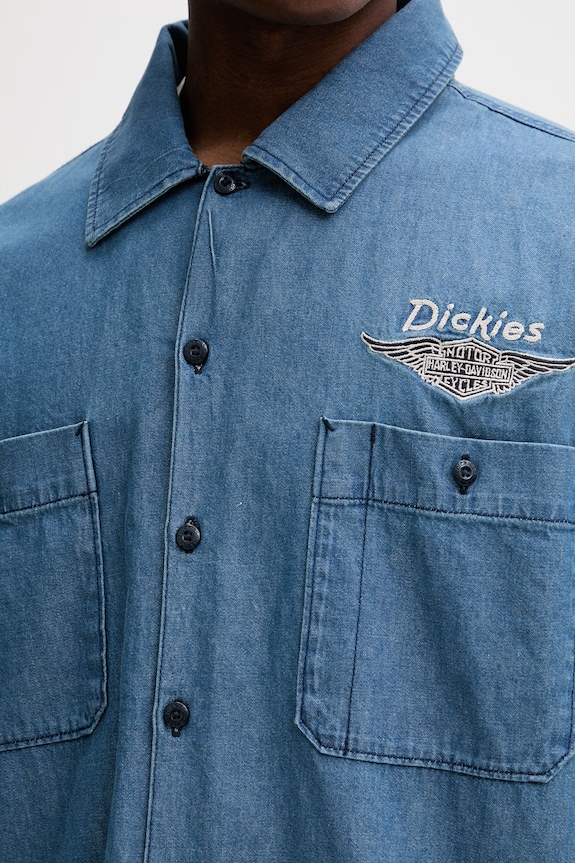 Dickies koszula męska jeansowa DK0A882Z0BU1 niebieski