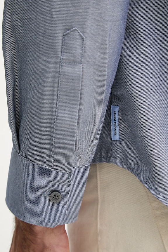 Armani Exchange košeľa pánska s bavlnou XM002112.AF22548 modrá