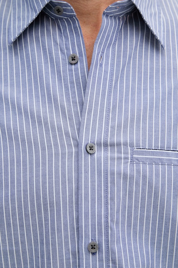 Armani Exchange Cămașă pentru bărbați bumbac XM002113.AF22549 albastru