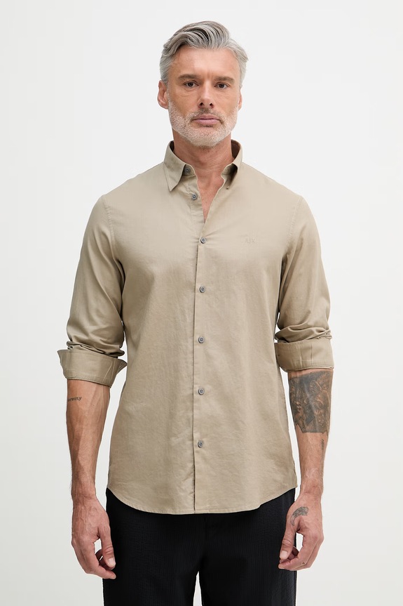 Armani Exchange košeľa pánska béžová XM002290.AF22863