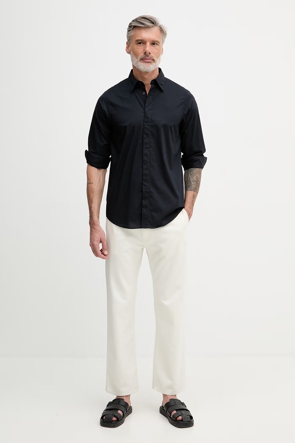 Armani Exchange košeľa pánska bavlnená XM002319.AF24533 tmavomodrá SS26