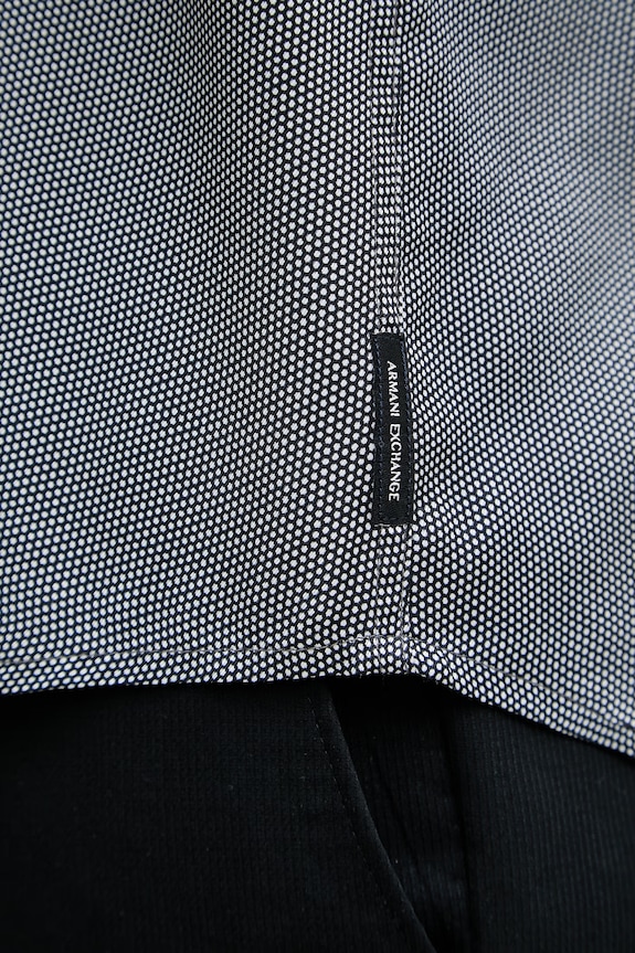 Armani Exchange pánska košeľa z viskózy XM002320.AF13235 tmavomodrá