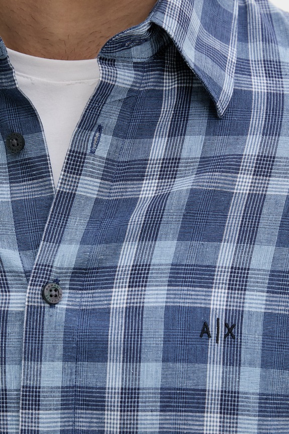 Armani Exchange košeľa pánska s bavlnou XM002746.AF22860 modrá