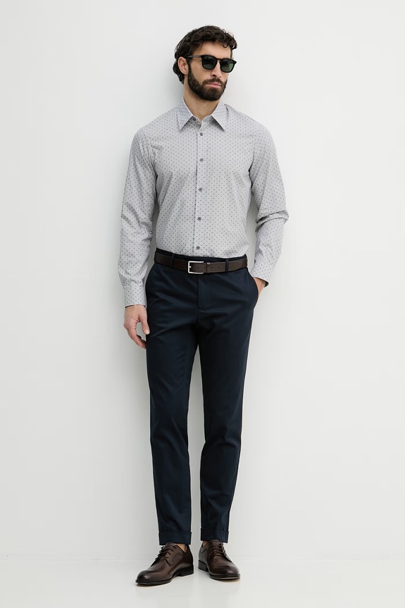 Armani Exchange koszula męska bawełniana XM002811.AF24739 szary SS26