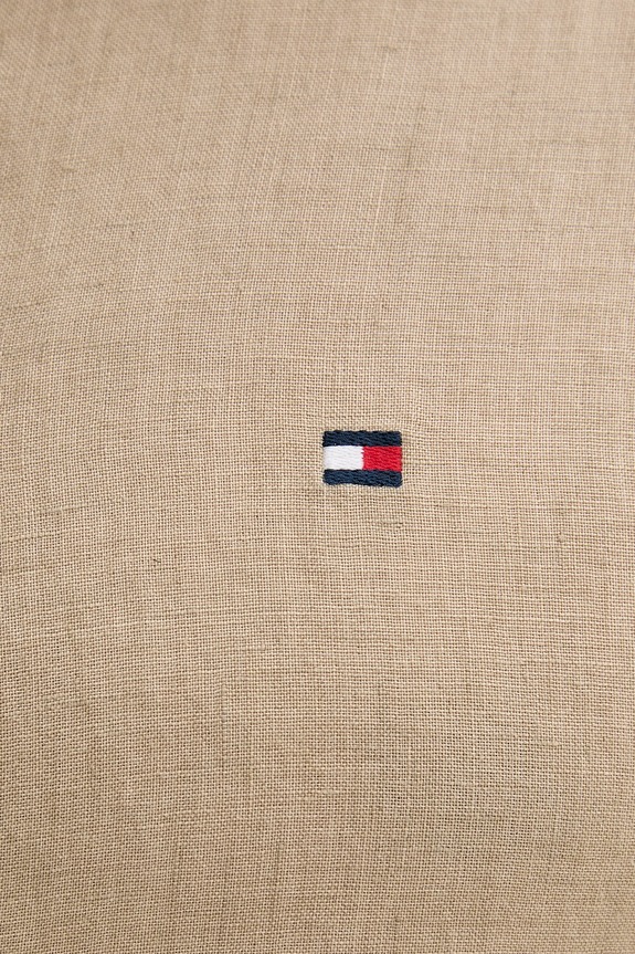 Tommy Hilfiger camicia da uomo in lino MW0MW41530 beige