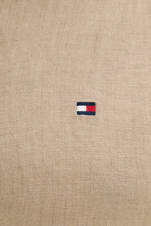 Tommy Hilfiger camicia da uomo in lino MW0MW41530 beige