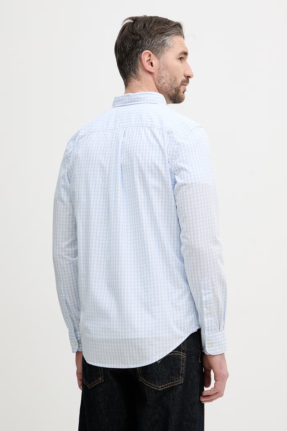 Abbigliamento Tommy Hilfiger camicia da uomo in cotone MW0MW42445 blu