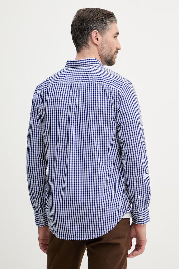 Abbigliamento Tommy Hilfiger camicia da uomo in cotone MW0MW42445 blu