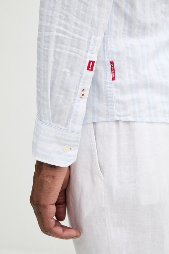Joop! cămașă din bumbac 30102530 albastru