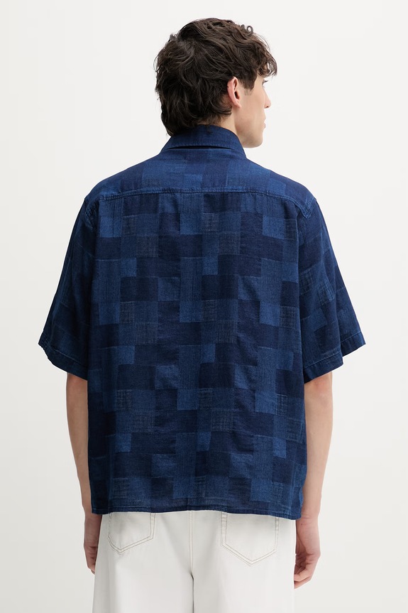 Odzież HUGO koszula męska bawełniana Ekyno 50560709 granatowy