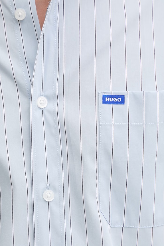 HUGO Blue košeľa pánska bavlnená Ebalto 50560734 modrá