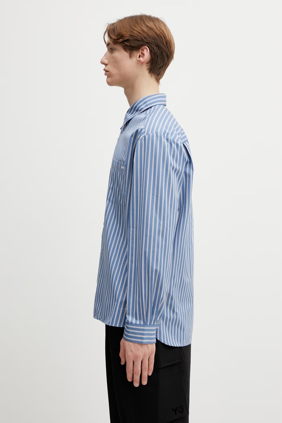 A.P.C. cotton shirt Malo Logo COHLH.H12553 blue SS26