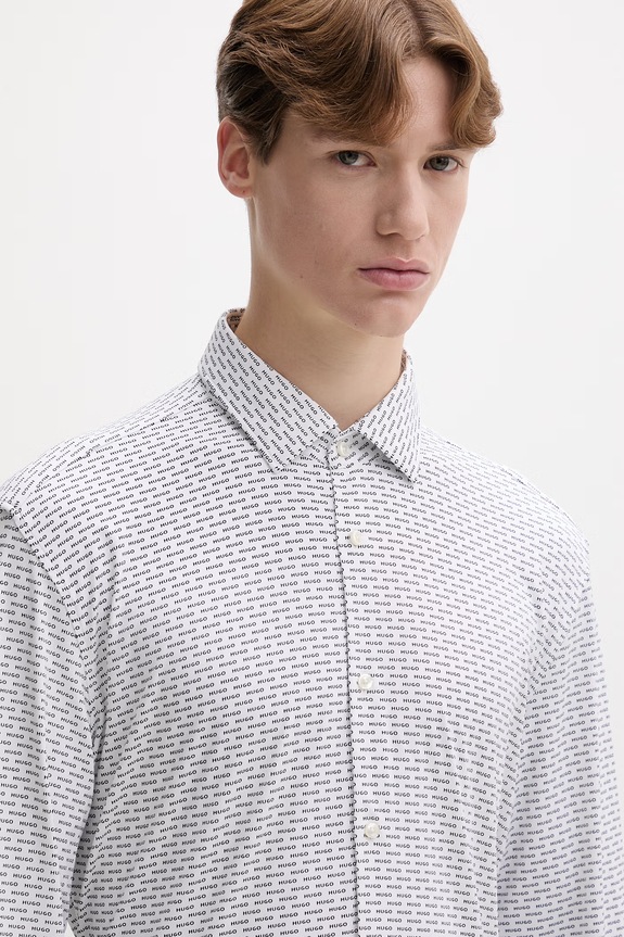 HUGO рубашка мужская Kenno белый 50561158