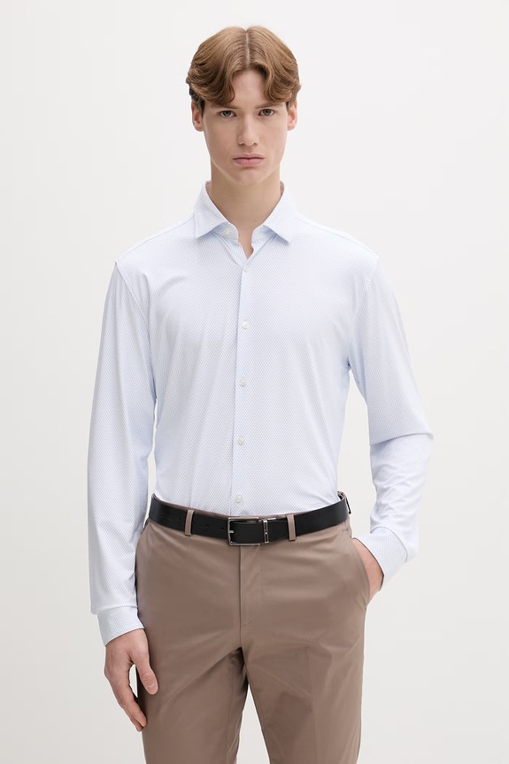 HUGO Πουκάμισο ανδρικό Kenno μπλε 50561158