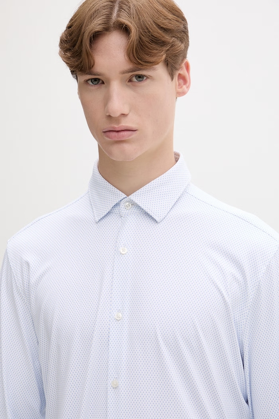 HUGO Πουκάμισο ανδρικό Kenno μπλε 50561158