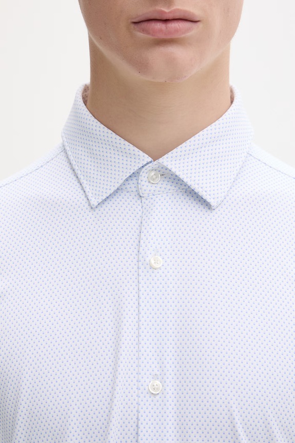 HUGO Πουκάμισο ανδρικό Kenno 50561158 μπλε