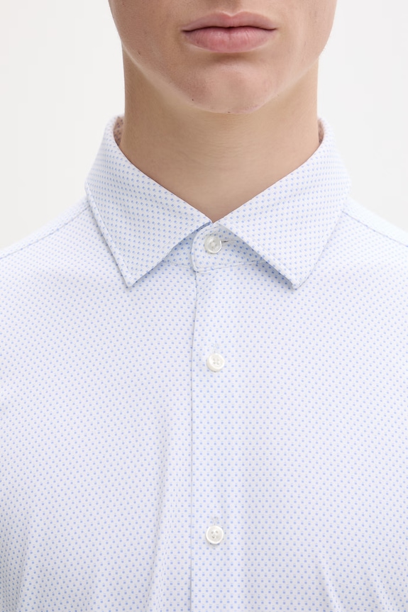 HUGO Πουκάμισο ανδρικό Kenno 50561158 μπλε