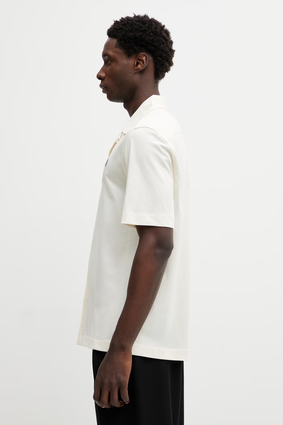 Fred Perry koszula bawełniana M1745 beżowy SS26