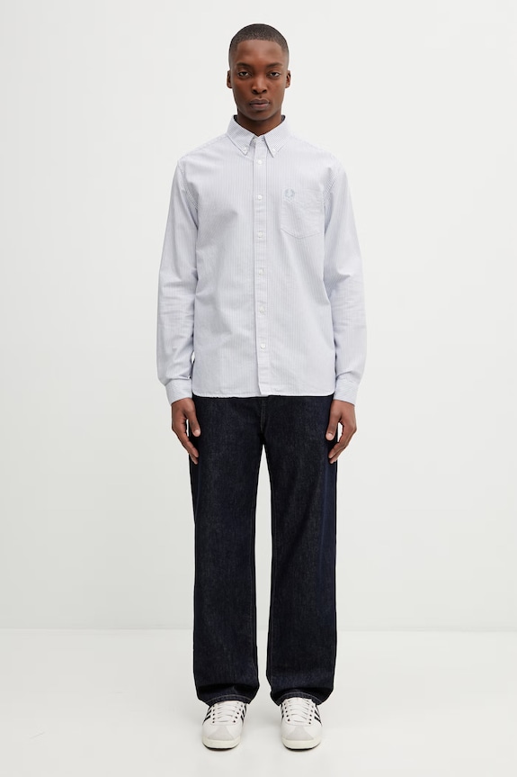 Fred Perry cămașă din bumbac M1768 albastru