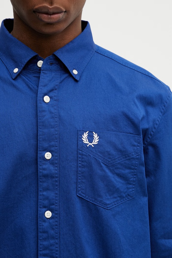Fred Perry cămașă din bumbac albastru M2431