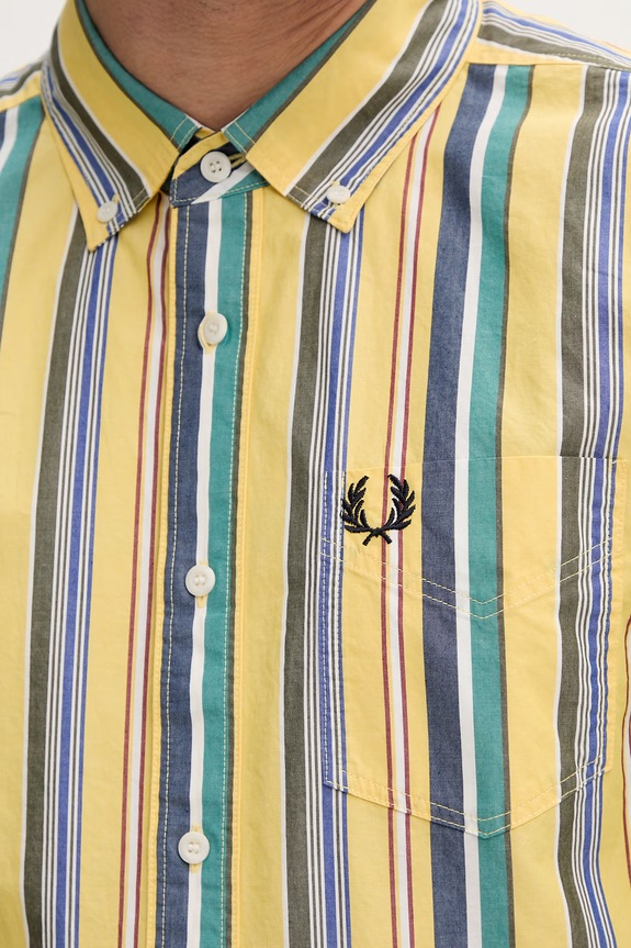 Fred Perry cămașă din bumbac M2432 galben