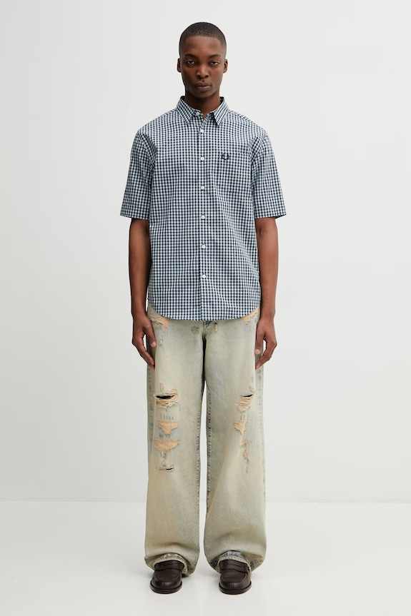 Fred Perry cămașă din bumbac M2435 albastru