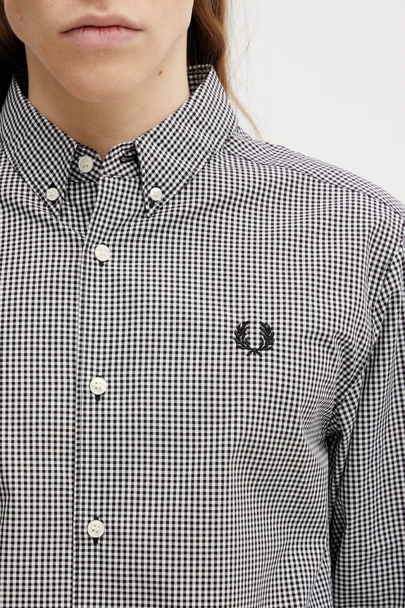 Fred Perry cămașă din bumbac negru M2436