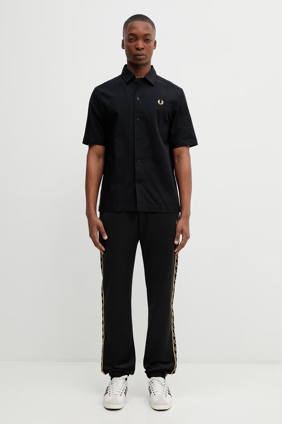 Fred Perry cămașă din bumbac M2438 negru