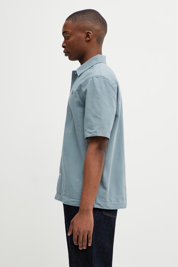 Fred Perry cotton shirt M2445 blue SS26