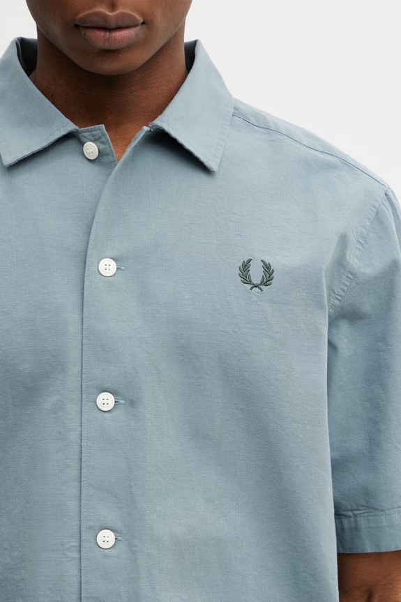 Fred Perry cotton shirt blue M2445