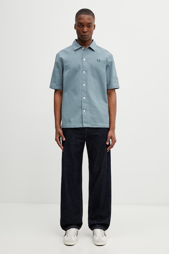 Fred Perry cămașă din bumbac M2445 albastru