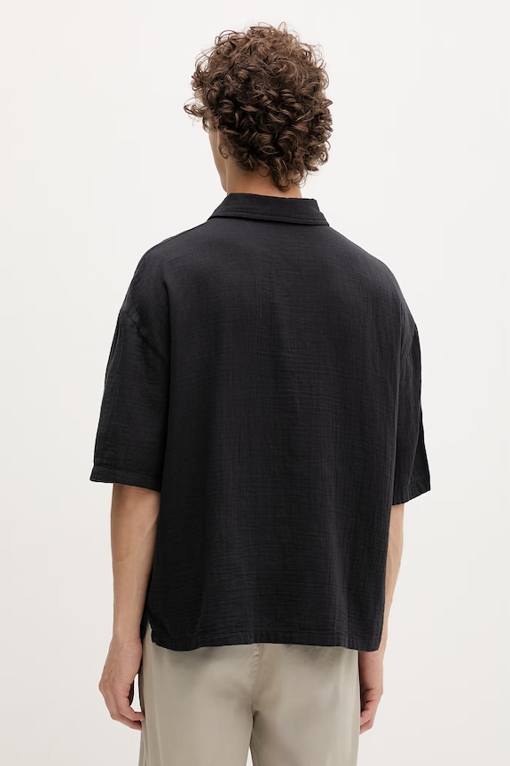 Îmbrăcăminte Karl Lagerfeld Jeans cămașă pentru bărbați, din bumbac B2M16012 negru