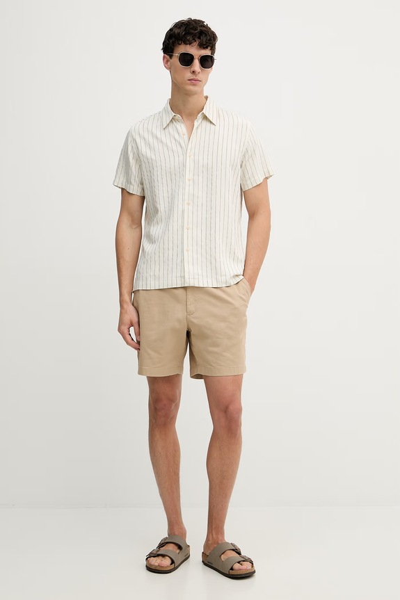 Guess koszula męska M6GH53.W1813 beżowy SS26