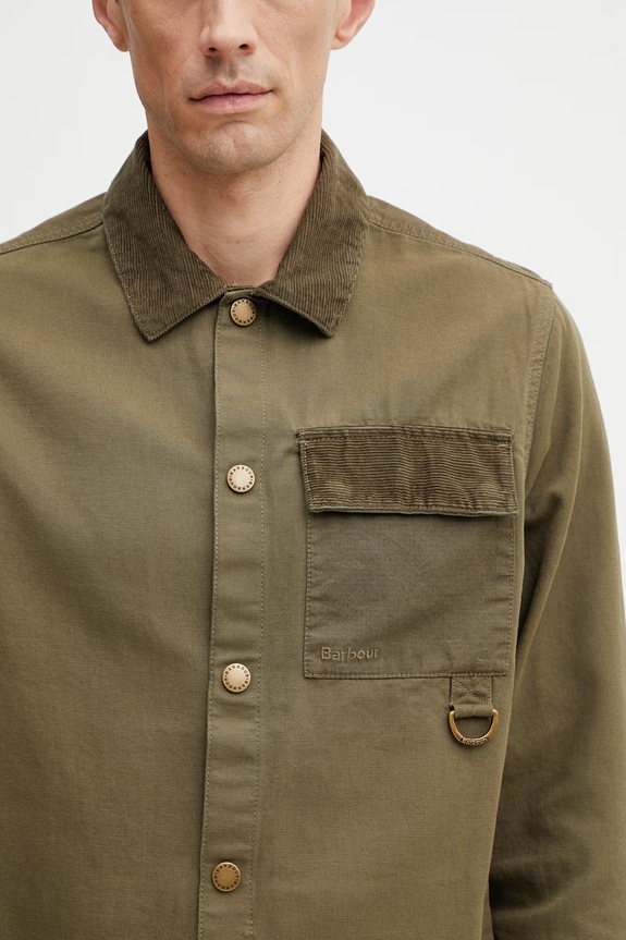 Barbour MOS0477GN61 сорочка бавовняна чоловіча зелений MOS0477GN61