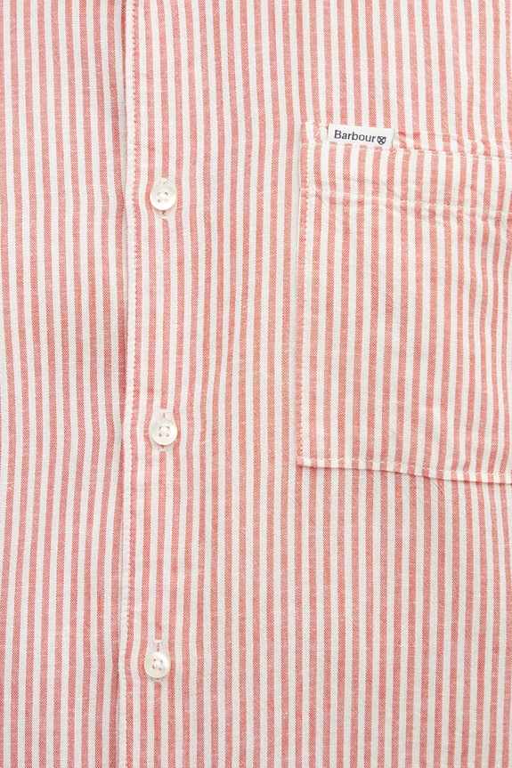 Barbour MSH5282RE51 košeľa s prímesou ľanu pánska MSH5282RE51 červená