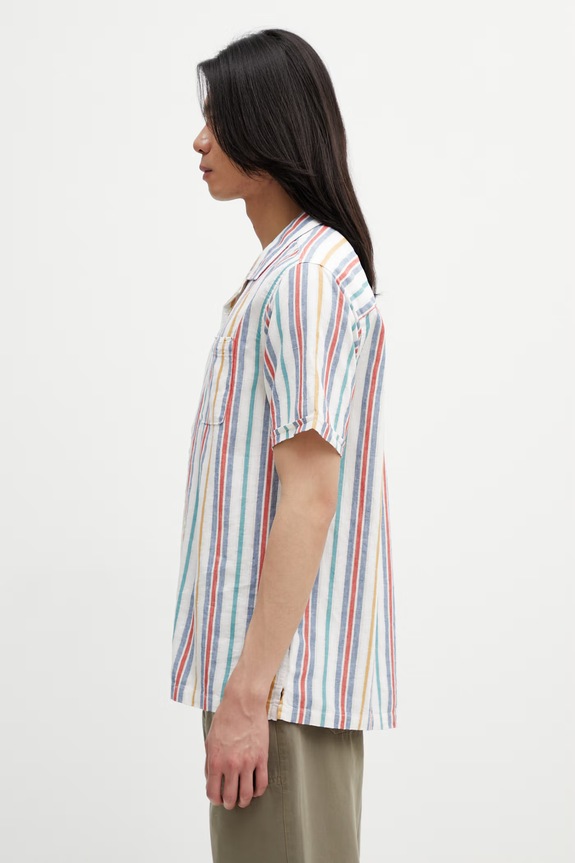 Barbour MSH5712WH11 košeľa s ľanom pánska MSH5712WH11 biela SS26