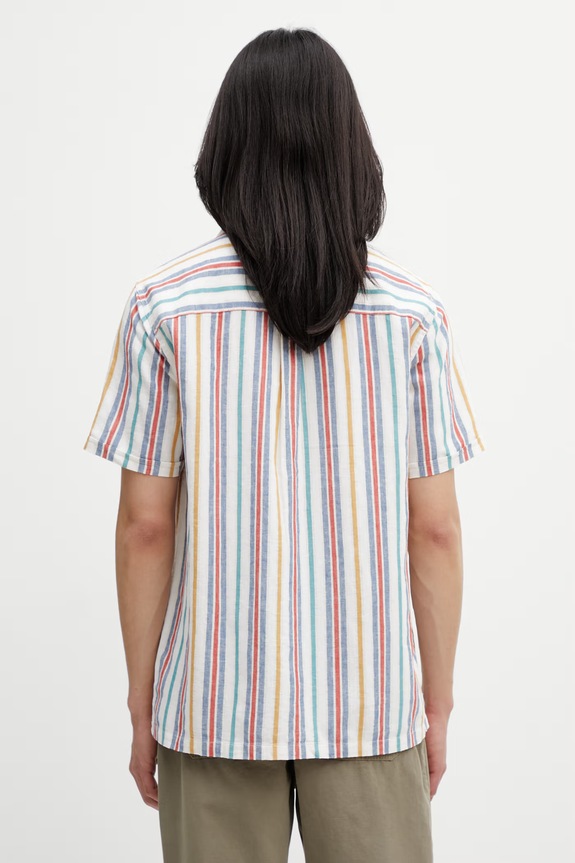 Oblečenie Barbour MSH5712WH11 košeľa s ľanom pánska MSH5712WH11 biela