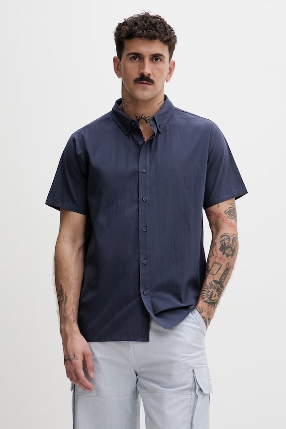Hurley cămașă pentru bărbați, din bumbac bleumarin MWVEU00005