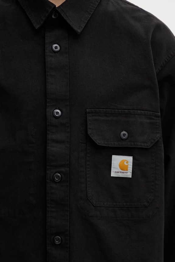 Carhartt WIP Reno Shirt Jac риза памучна мъжка черен I031447.89XX