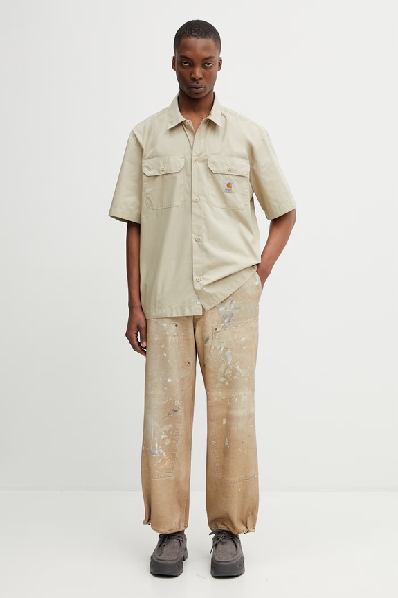 Carhartt WIP S/S Craft Shirt Men's safari shirt I035232.3INXX beige