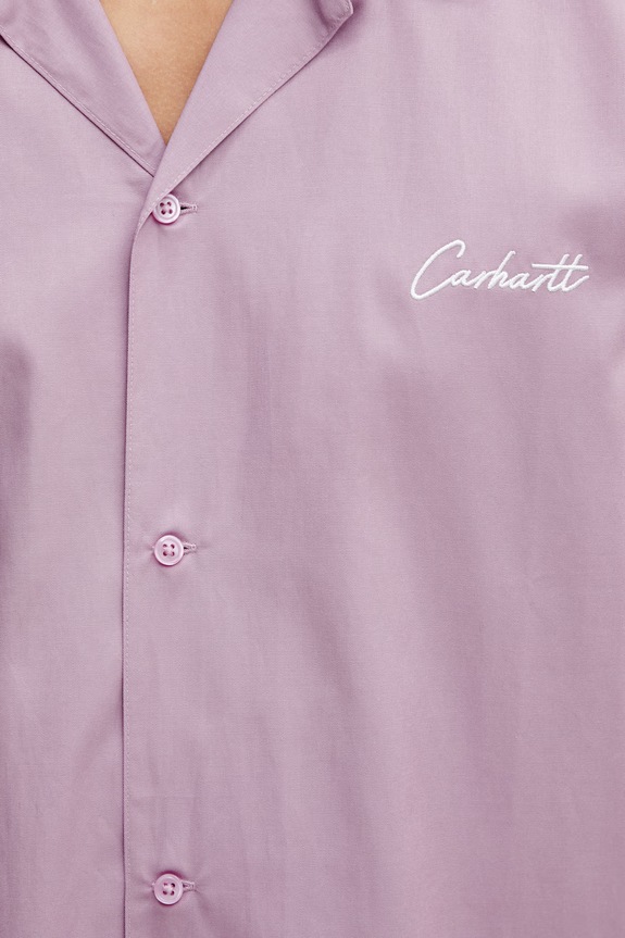 Carhartt WIP S/S Delray Shirt camicia con cotone da uomo bianco I031465.3N7XX
