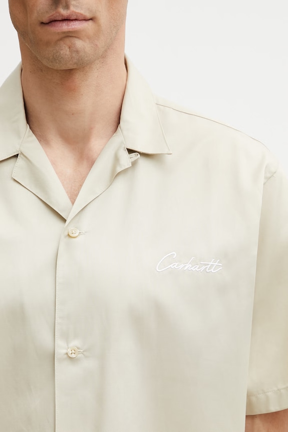 Carhartt WIP S/S Delray Shirt Men's beige I031465.3M7XX